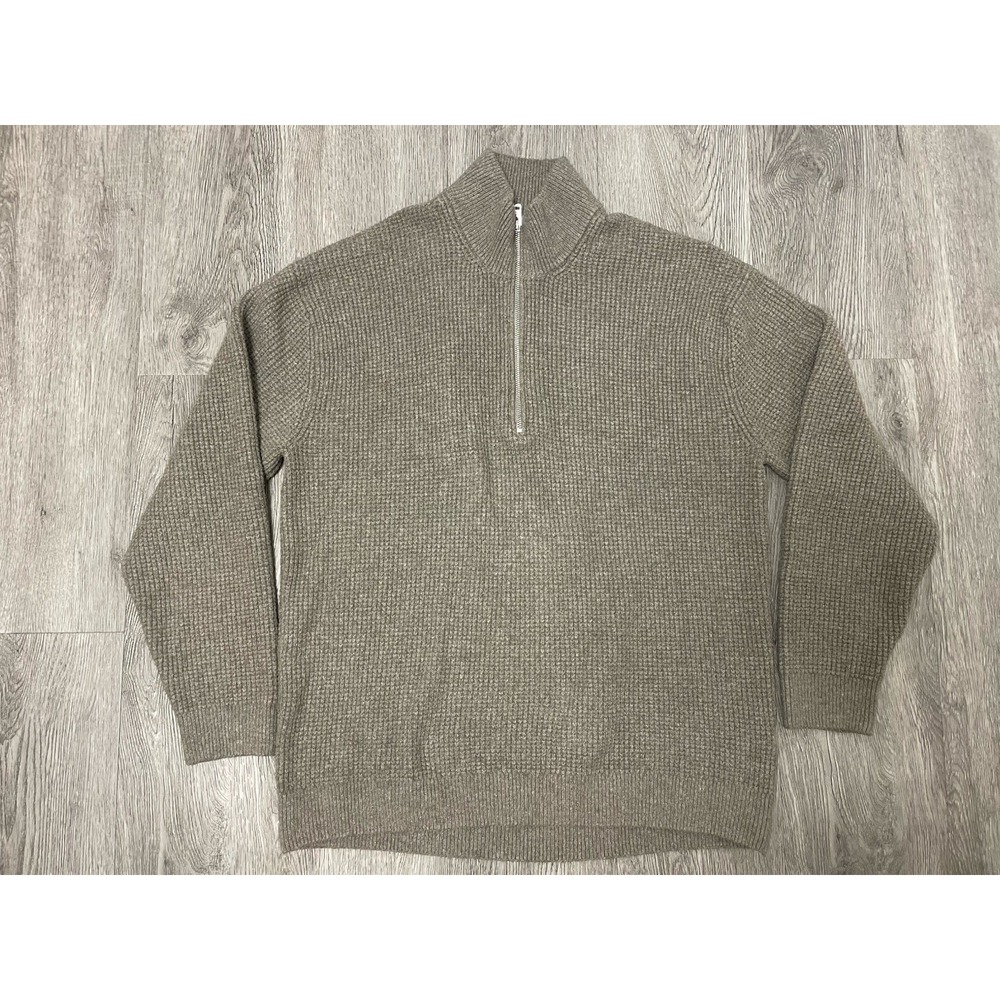 Abercrombie & Fitch Men's Half-Zip Sweater Taupe